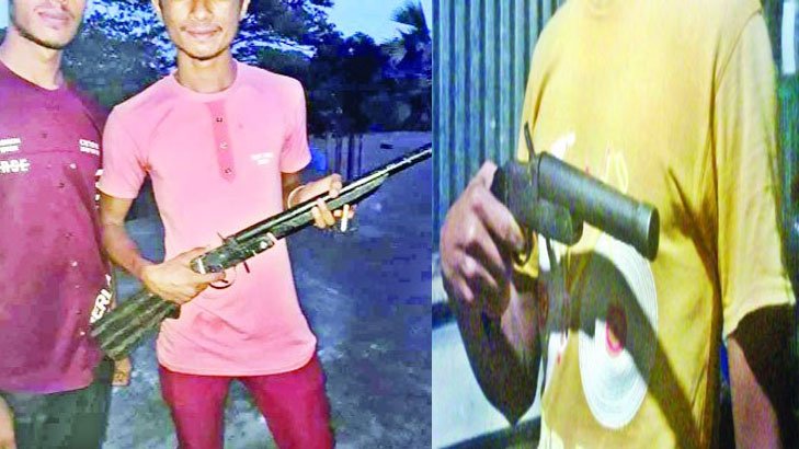 বেগমগঞ্জে অবৈধ অস্ত্রের ঝনঝনানি