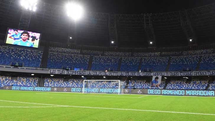 ম্যারাডোনাকে সম্মান জানাতে নাপোলির অভিনব উদ্যোগ