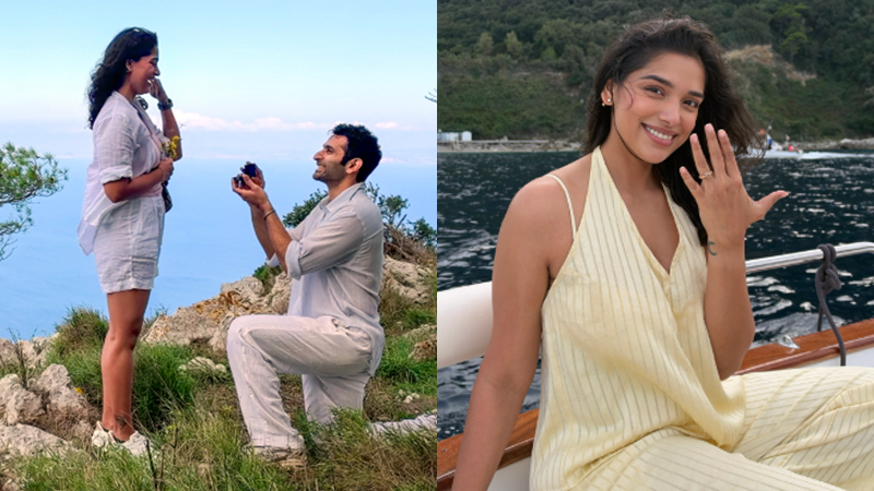 হাঁটু গেড়ে নীল সমুদ্রের পাড়ে বিয়ের প্রস্তাব, শেঠি পরিবারে বিয়ের আনন্দ