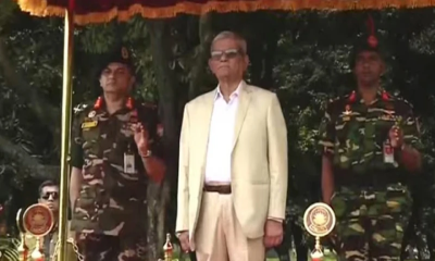 বঙ্গভবনে প্রবেশ করলেন রাষ্ট্রপতি, দেয়া হলো গার্ড অব অনার