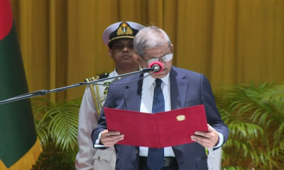 শপথ নিলেন নবনির্বাচিত রাষ্ট্রপতি মির্জা ফখরুল ইসলাম আলমগীর