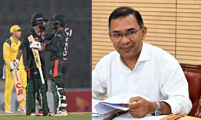 অস্ট্রেলিয়ার বিপক্ষে সিরিজ জেতায় বাংলাদেশ দলকে অভিনন্দন প্রধানমন্ত্রীর