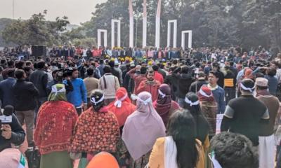আন্দোলনরত শিক্ষকরা এবার শহীদ মিনারেই রাত কাটাবেন