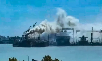 চীনে কার্গো জাহাজে ভয়াবহ আগুন, নিহত ২০