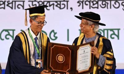 ড. মুহাম্মদ ইউনূসকে চট্টগ্রাম বিশ্ববিদ্যালয়ের ডি.লিট ডিগ্রি প্রদান