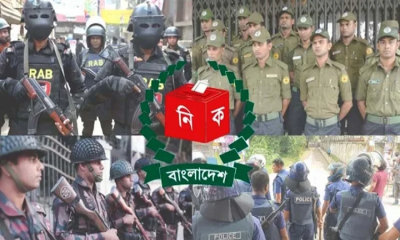 ভোটের মাঠে আজ থেকে মোতায়েন হলো আইনশৃঙ্খলা বাহিনী