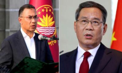 তারেক রহমানকে চীনের প্রধানমন্ত্রীর অভিনন্দন বার্তা