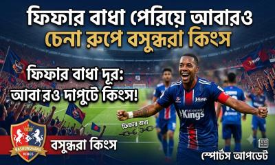 ​ফিফার বাধা পেরিয়ে আবারও চেনা রূপে বসুন্ধরা কিংস