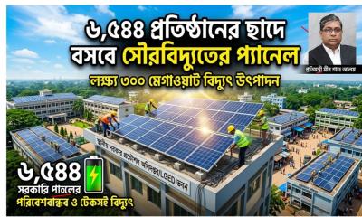 ৩০০ মেগাওয়াট উৎপাদনের মেগা উদ্যোগ প্রতিমন্ত্রী মীর শাহে আলমের