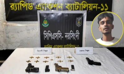 হাদির ওপর হামলায় ব্যবহৃত পিস্তলসহ গুলি উদ্ধার