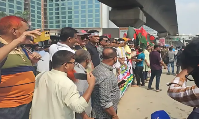 বেগম খালেদা জিয়াকে স্বাগত জানাতে নেতাকর্মীদের ঢল