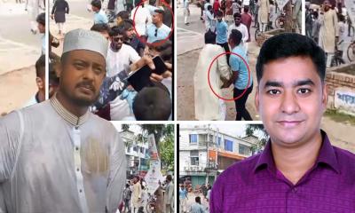 নাছির উদ্দীন পাটোয়ারীকে ডিম নিক্ষেপ, দুজনকে গ্রেপ্তারের দাবি ছাত্রদলের নাসিরের