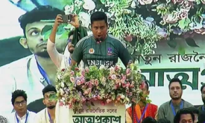 দেশের জনগণ নির্ধারন করবে গণভবনে কে যাবে, ভারত নয় : হাসনাত