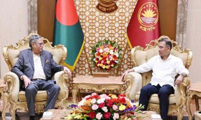 বঙ্গভবনে রাষ্ট্রপতির সঙ্গে প্রধানমন্ত্রীর সাক্ষাৎ