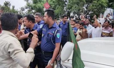 সিলেটের জাফলংয়ে দুই উপদেষ্টার গাড়ি আটকে ভুয়া ভুয়া গর্জন