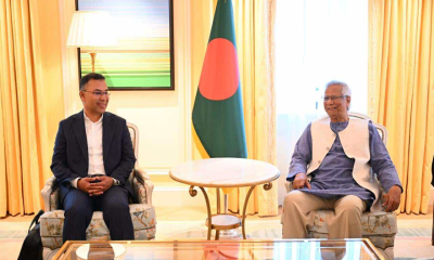 ড. ইউনূসের সঙ্গে তারেক রহমানের বৈঠক চলছে