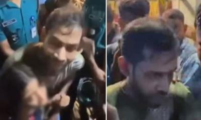 বাবাকে পুলিশ ধরে নিয়ে যাওয়ার সময় কাঁদতে থাকা শিশুকে চড়, ভিডিও ভাইরাল
