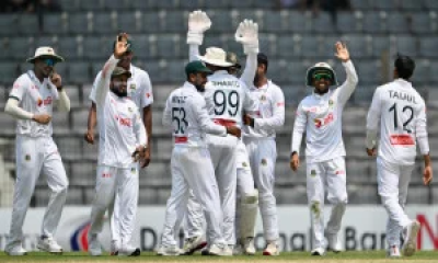সিলেট টেস্টে ৫ উইকেট হারিয়ে দুইশ রানে চা-বিরতিতে পাকিস্তান