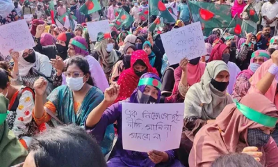 এবার লাগাতার অবস্থান কর্মসূচির ঘোষণা প্রাথমিকের সহকারী শিক্ষকদের