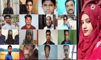 বহুল আলোচিত নুসরাত হত্যা মামলায় দুজনের ফাঁসি, ৪ জনের যাবজ্জীবন