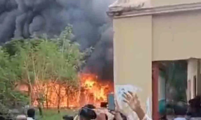 গাজীপুরে পোশাক কারখানার গোডাউনে আগুন, নিয়ন্ত্রণে ফায়ার সার্ভিসের ৮ ইউনিট
