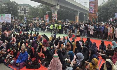 শাহবাগ ফের অবরোধ ইনকিলাব মঞ্চের