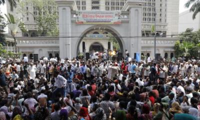 অন্তর্বতীর দুই উপদেষ্টার পদত্যাগ ছাড়া রাজপথ না ছাড়ার ঘোষণা ইশরাক সমর্থকদের