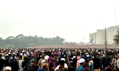 জানাজায় লাখো জনতা,খুলে দেওয়া হলো দক্ষিণ প্লাজার প্রবেশ পথ