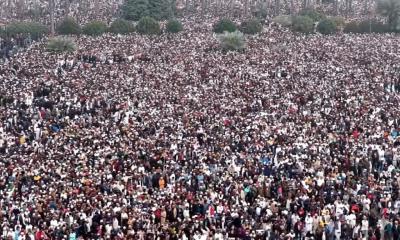 জানাজায় লাখো জনতা,খুলে দেওয়া হলো দক্ষিণ প্লাজার প্রবেশ পথ