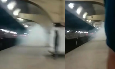 রাজধানীর কমলাপুর রেলস্টেশনের প্ল্যাটফর্মে এবার ককটেল বিস্ফোরণ