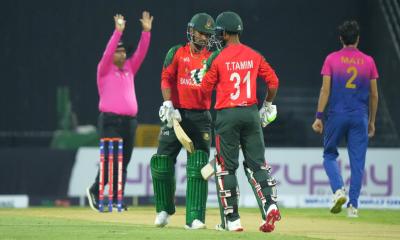 আরব আমিরাতকে ২০৬ রানের লক্ষ্য দিয়েছে বাংলাদেশ