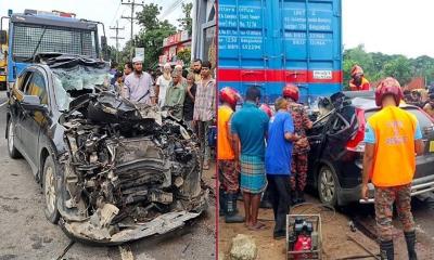 চট্টগ্রামের মিরসরাইয়ের সড়ক দুর্ঘটনায় বাবা-মেয়ের প্রাণ, আহত ৪