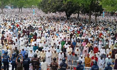 শোলাকিয়ায় ঈদ জামাতে জনসমুদ্র