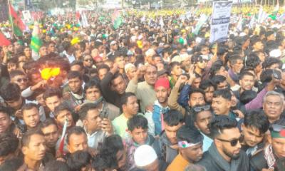সিলেটে বিএনপির জনসভা, আলিয়া মাদরাসা মাঠ কানায় কানায় পূর্ণ