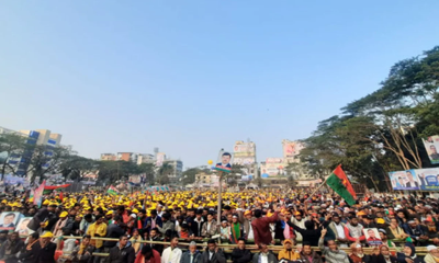 সিলেটে বিএনপির জনসভা, আলিয়া মাদরাসা মাঠ কানায় কানায় পূর্ণ