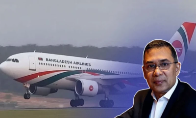 লন্ডন থেকে তারেক রহমানের ঢাকায় আসার ফ্লাইট থেকে সরিয়ে নেওয়া হলো দুই কেবিন ক্রু